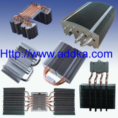 Stamping Fins Soldered Heat pipe heat sink