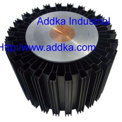 Round high power copper pipe heat sink